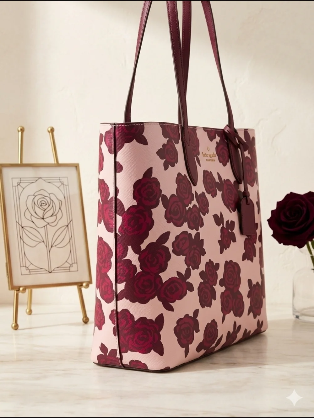 Kate Spade New York Brynn Tote – Rose Florets Print (NWT)